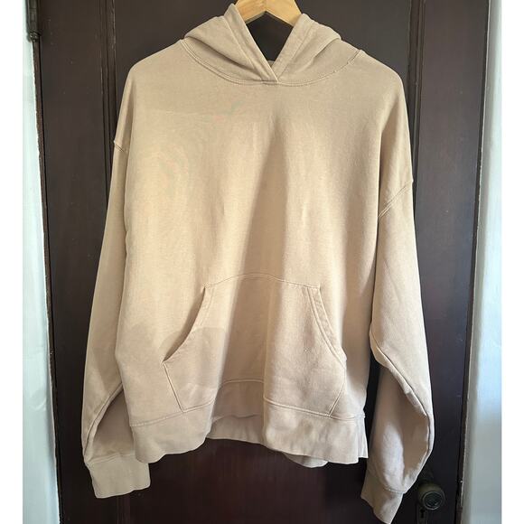 WeWoreWhat | Tan French Terry Oversized Hoodie | Size Extra Large - Picture 2 of 5